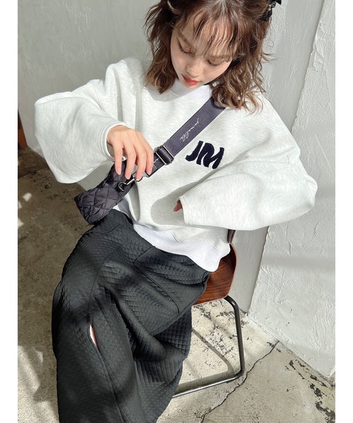 JUMELLE(ジュメロ)の「フロントスリットスカート(スカート・レディース・ブラック/ブラウン・MEDIUM)」の3枚目の写真
