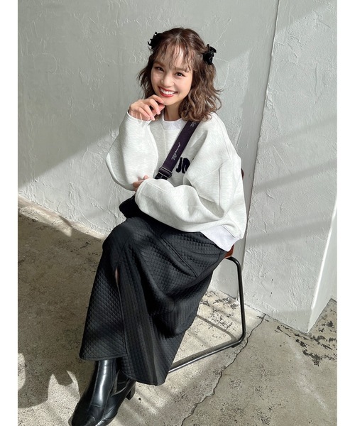 JUMELLE(ジュメロ)の「フロントスリットスカート(スカート・レディース・ブラック/ブラウン・MEDIUM)」の10枚目の写真