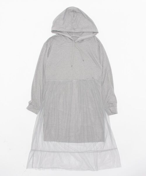 MAISON DE THERESE（メゾン ド テレーズ）の「フード付きワンピース（ワンピース・レディース・グレー/アイボリー/ブラック・M/L）」の5枚目の写真