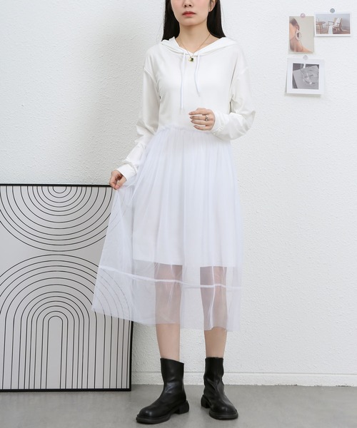 MAISON DE THERESE（メゾン ド テレーズ）の「フード付きワンピース（ワンピース・レディース・グレー/アイボリー/ブラック・M/L）」の21枚目の写真