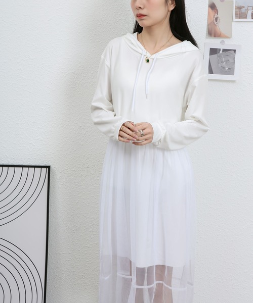 MAISON DE THERESE（メゾン ド テレーズ）の「フード付きワンピース（ワンピース・レディース・グレー/アイボリー/ブラック・M/L）」の20枚目の写真