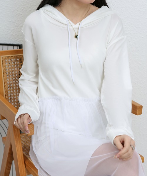 MAISON DE THERESE（メゾン ド テレーズ）の「フード付きワンピース（ワンピース・レディース・グレー/アイボリー/ブラック・M/L）」の17枚目の写真