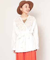 チャイハネ | 【チャイハネ】刺繍カシュクールトップス(その他トップス)