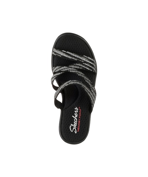 SKECHERS(スケッチャーズ)の「SKECHERS CALI RUMBLERS-MEGA FLASH / スケッチャーズ カリ ランブラーズ メガ フラッシュ(サンダル・レディース・シルバー×ブラック・23cm/24cm/25cm)」の2枚目の写真