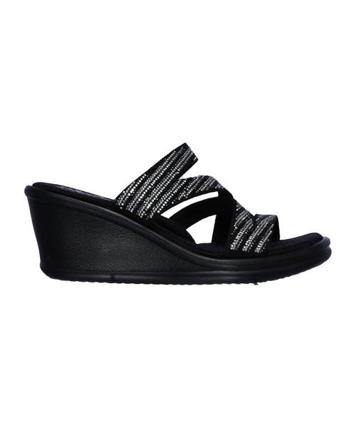 SKECHERS(スケッチャーズ)の「SKECHERS CALI RUMBLERS-MEGA FLASH / スケッチャーズ カリ ランブラーズ メガ フラッシュ(サンダル・レディース・シルバー×ブラック・23cm/24cm/25cm)」の3枚目の写真
