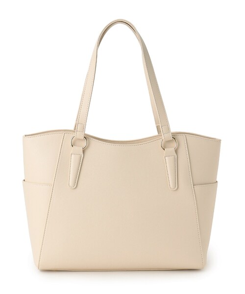 SHOO・LA・RUE（シューラルー）の「◆【通勤/通学】サイドポケットトート【A4】（トートバッグ・レディース・アイボリー/ブラック/グレー・00）」の2枚目の写真