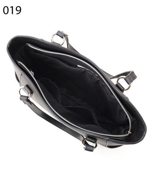 SHOO・LA・RUE（シューラルー）の「◆【通勤/通学】サイドポケットトート【A4】（トートバッグ・レディース・アイボリー/ブラック/グレー・00）」の8枚目の写真