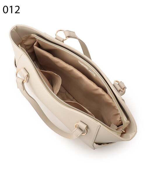 SHOO・LA・RUE（シューラルー）の「◆【通勤/通学】サイドポケットトート【A4】（トートバッグ・レディース・アイボリー/ブラック/グレー・00）」の10枚目の写真