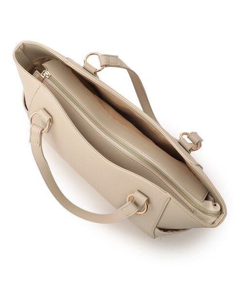 SHOO・LA・RUE（シューラルー）の「◆【通勤/通学】サイドポケットトート【A4】（トートバッグ・レディース・アイボリー/ブラック/グレー・00）」の12枚目の写真