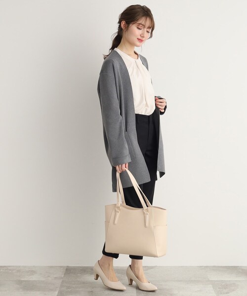 SHOO・LA・RUE（シューラルー）の「◆【通勤/通学】サイドポケットトート【A4】（トートバッグ・レディース・アイボリー/ブラック/グレー・00）」の19枚目の写真