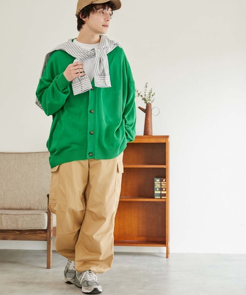 WEGO(ウィゴー)の「WEGO/リネンライクルーズカーディガン(カーディガン/ボレロ・メンズ・ライトグレー/グリーン/ネイビー/マスタード・MEDIUM/LARGE)」の22枚目の写真