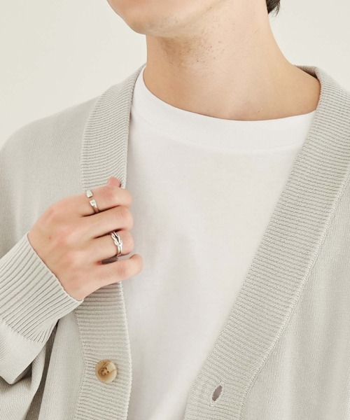 WEGO(ウィゴー)の「WEGO/リネンライクルーズカーディガン(カーディガン/ボレロ・メンズ・ライトグレー/グリーン/ネイビー/マスタード・MEDIUM/LARGE)」の15枚目の写真