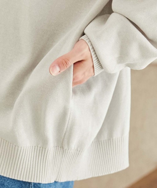 WEGO(ウィゴー)の「WEGO/リネンライクルーズカーディガン(カーディガン/ボレロ・メンズ・ライトグレー/グリーン/ネイビー/マスタード・MEDIUM/LARGE)」の19枚目の写真