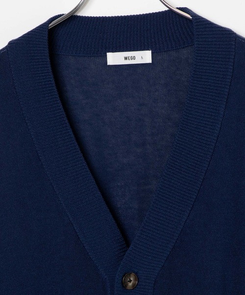 WEGO(ウィゴー)の「WEGO/リネンライクルーズカーディガン(カーディガン/ボレロ・メンズ・ライトグレー/グリーン/ネイビー/マスタード・MEDIUM/LARGE)」の6枚目の写真
