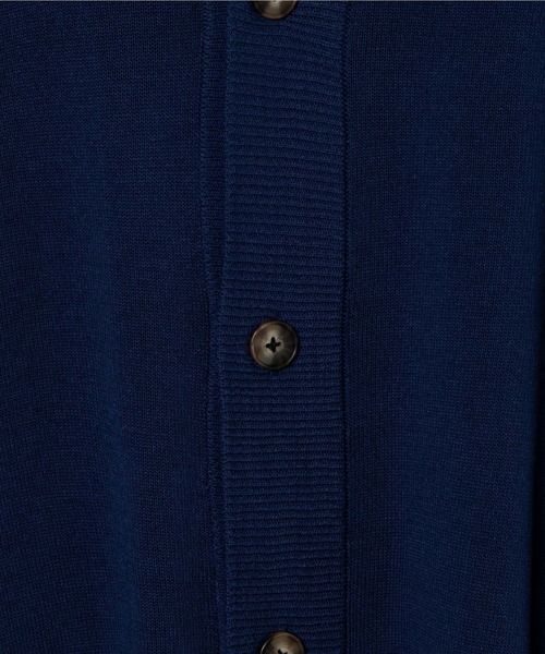 WEGO(ウィゴー)の「WEGO/リネンライクルーズカーディガン(カーディガン/ボレロ・メンズ・ライトグレー/グリーン/ネイビー/マスタード・MEDIUM/LARGE)」の7枚目の写真