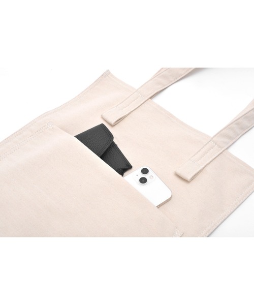 DEVICE+（デバイスプラス）の「DEVICE+ シャープデザイン キャンバス トートバッグ（トートバッグ・メンズ・ブラック/ナチュラル・FREE）」の17枚目の写真