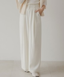 rectangle | ハイウエストタックワイドパンツ(その他パンツ)