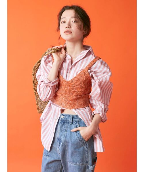 Ungrid（アングリッド）の「サイドカットニットビスチェ（ニット/セーター・レディース・アイボリー/オレンジ/グリーン・FREE）」の14枚目の写真