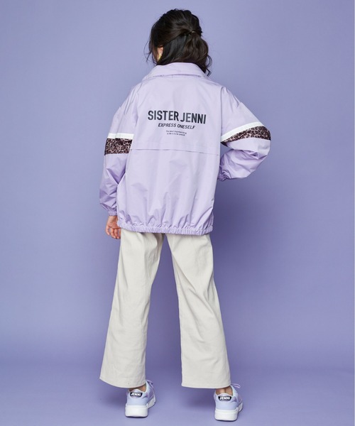 SISTER JENNI(SISTER JENNI)の「フード収納袖切替えウィンドブレーカー(ナイロンジャケット・キッズ・ブラック/ラベンダー・130cm/150cm/160cm/140cm)」の7枚目の写真