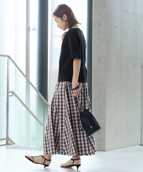IENA（イエナ）の「ボートネックハーフスリーブTシャツ（Tシャツ