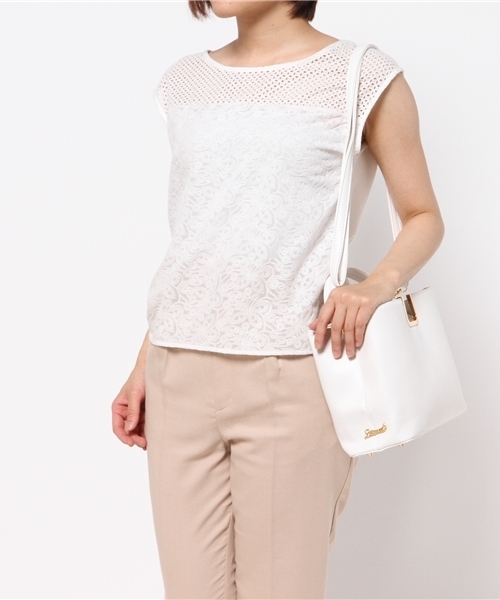 DISCOAT（ディスコート）の「【Discoat】U金具2wayショルダー（ショルダーバッグ・レディース・ベージュ/ブルー/イエロー/ホワイト・ﾌﾘ-）」の6枚目の写真