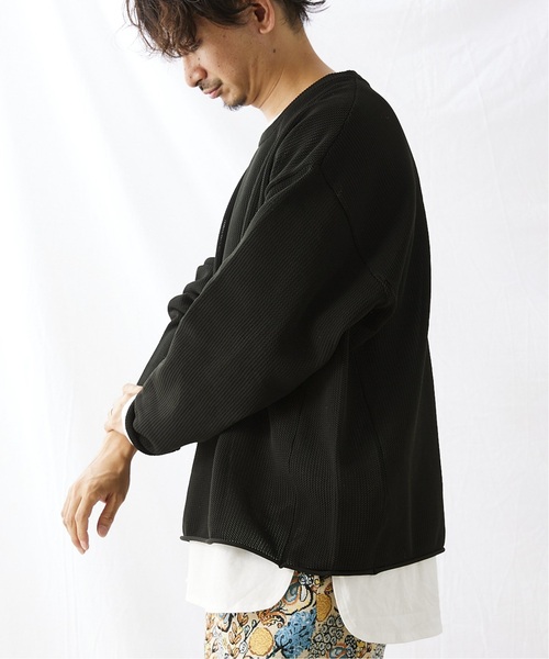 JOURNAL STANDARD relume(ジャーナルスタンダード レリューム)の「【ニット+カットソーの2点SET】リサイクルメッシュニット(ニット/セーター・メンズ・ラベンダー/スカイブルー/グレー/ブラック系その他/ライトグレー/ピンク系その他/ライトイエロー/ライトグリーン・MEDIUM/LARGE)」の21枚目の写真