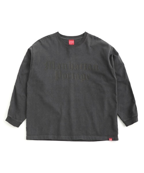 Manhattan Portage（マンハッタンポーテージ）の「L/S Print T-Shirt（Tシャツ/カットソー・メンズ・チャコールグレー/アイボリー/パープル・LARGE/MEDIUM）」の3枚目の写真