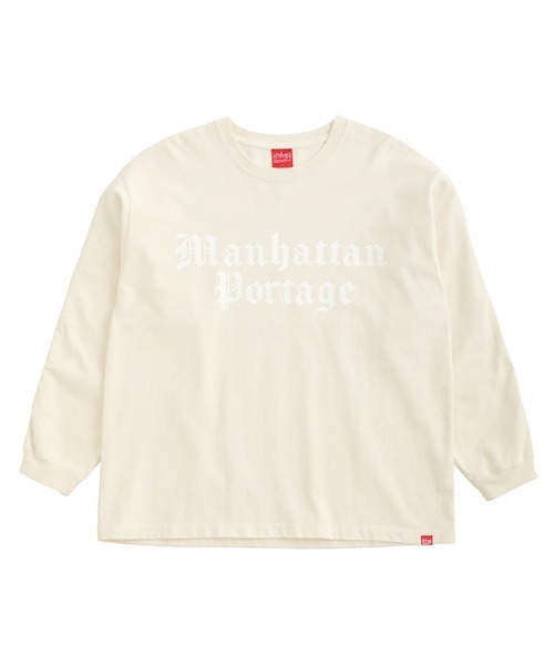Manhattan Portage（マンハッタンポーテージ）の「L/S Print T-Shirt（Tシャツ/カットソー・メンズ・チャコールグレー/アイボリー/パープル・LARGE/MEDIUM）」の2枚目の写真