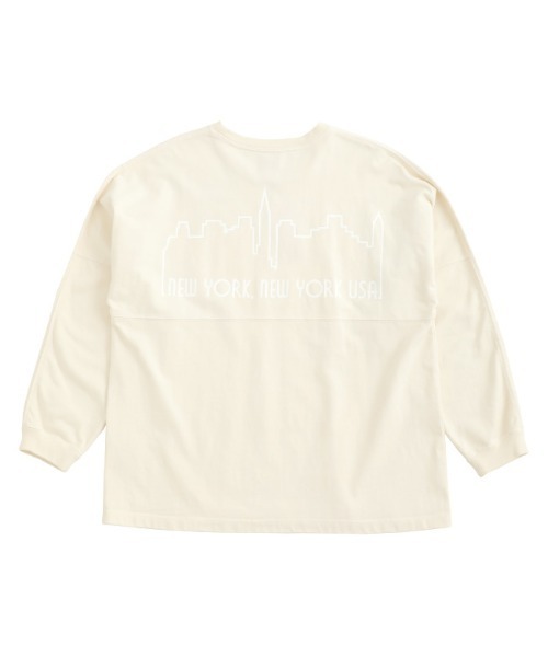 Manhattan Portage（マンハッタンポーテージ）の「L/S Print T-Shirt（Tシャツ/カットソー・メンズ・チャコールグレー/アイボリー/パープル・LARGE/MEDIUM）」の6枚目の写真