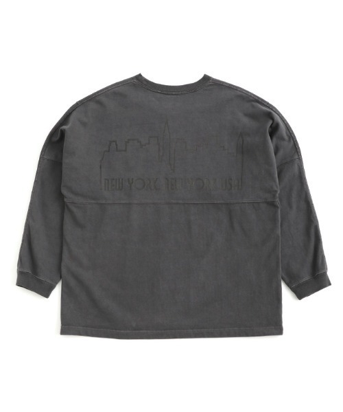Manhattan Portage（マンハッタンポーテージ）の「L/S Print T-Shirt（Tシャツ/カットソー・メンズ・チャコールグレー/アイボリー/パープル・LARGE/MEDIUM）」の7枚目の写真