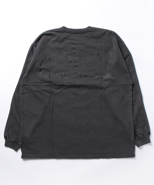 Manhattan Portage（マンハッタンポーテージ）の「L/S Print T-Shirt（Tシャツ/カットソー・メンズ・チャコールグレー/アイボリー/パープル・LARGE/MEDIUM）」の5枚目の写真