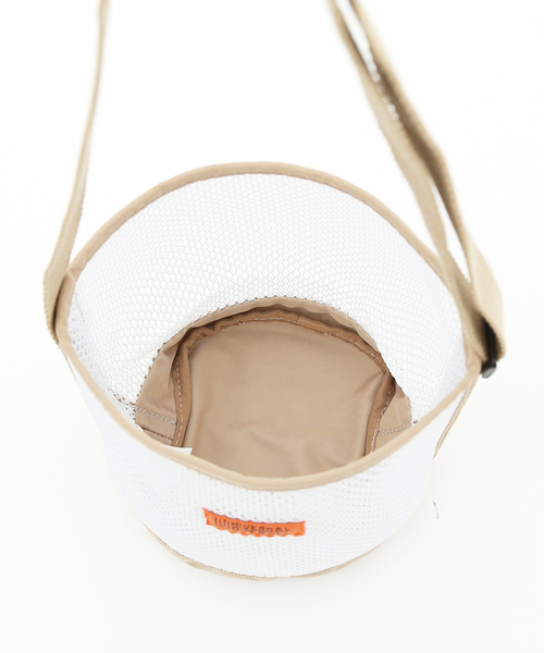 UNIVERSAL OVERALL（ユニバーサルオーバーオール）の「【UNIVERSAL OVERALL / ユニバーサル オーバーオール】ポーチinメッシュショルダー（エコバッグ/サブバッグ・メンズ・ブラック/カーキ/ホワイト・フリー）」の8枚目の写真