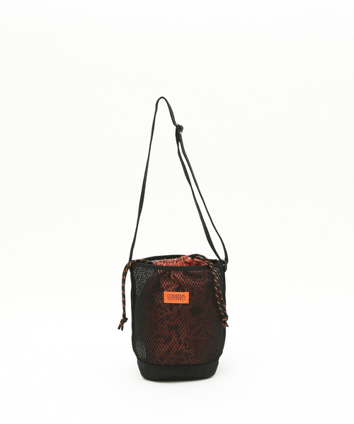 UNIVERSAL OVERALL（ユニバーサルオーバーオール）の「【UNIVERSAL OVERALL / ユニバーサル オーバーオール】ポーチinメッシュショルダー（エコバッグ/サブバッグ・メンズ・ブラック/カーキ/ホワイト・フリー）」の15枚目の写真