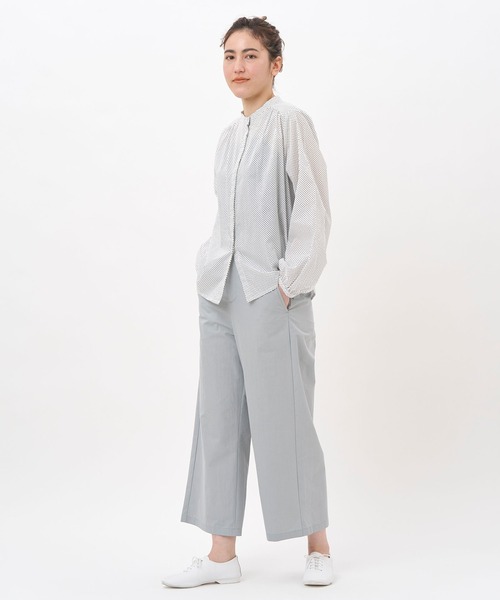 NIMES(ニーム)の「クロップドパンツ(その他パンツ・レディース・サックスブルー/ネイビー/ベージュ・0/1)」の4枚目の写真