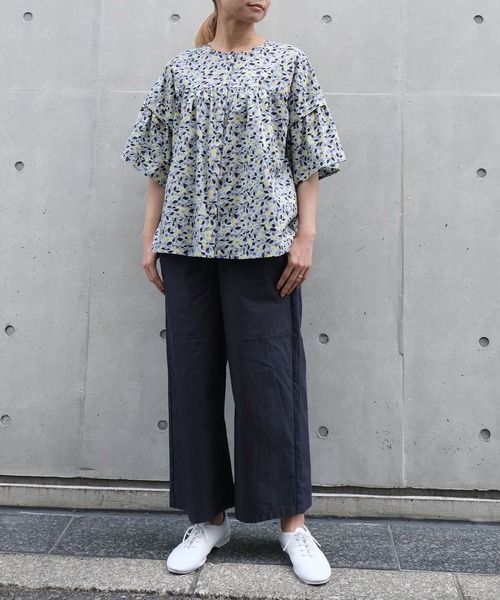 NIMES(ニーム)の「クロップドパンツ(その他パンツ・レディース・サックスブルー/ネイビー/ベージュ・0/1)」の11枚目の写真