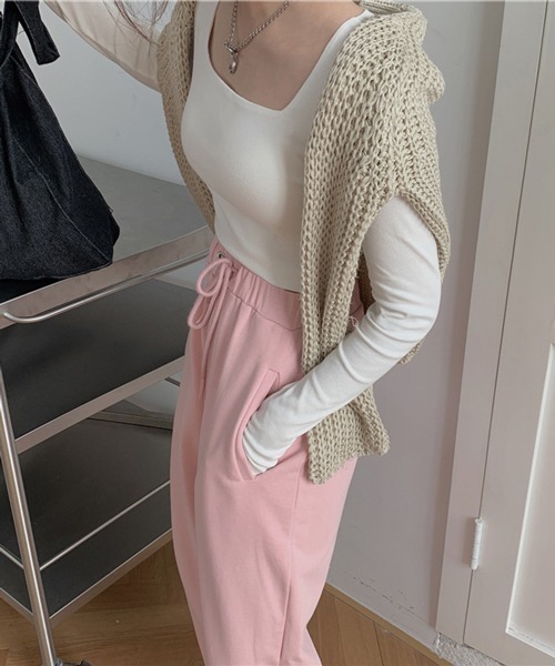 HALEY PESCA(ヘーリーペスカ)の「HALEY PESCA/ショート丈 スクエアネック スリムカットソー(Tシャツ/カットソー・レディース・ホワイト/ブラック/グレー・MEDIUM/LARGE)」の11枚目の写真