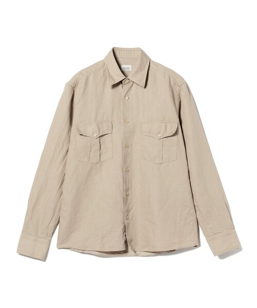 ALESSANDRO GHERARDI × BEAMS F / 別注 コットンヘンプ サファリシャツ
