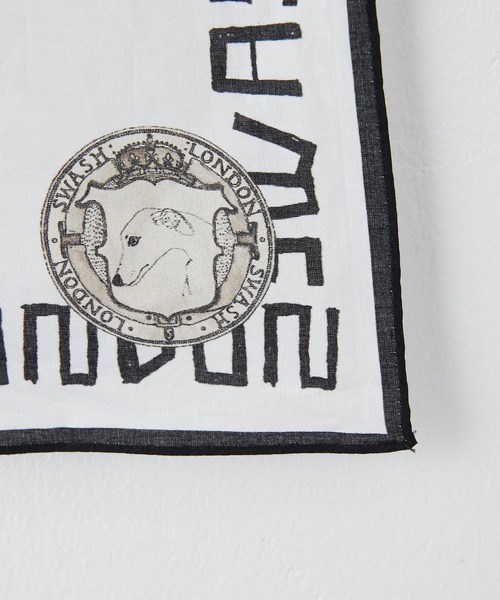 SWASH(スワッシュ)の「【SWASH(スウォッシュ)×ear】バンダナ/スカーフ(ストール/ショール・レディース・ホワイト/ブラック・FREE)」の5枚目の写真