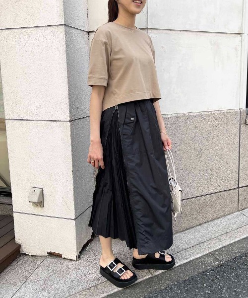 PICCIN(ピッチン)の「クロップドTシャツ(Tシャツ/カットソー・レディース・イエロー/モカ/オフホワイト・M)」の21枚目の写真