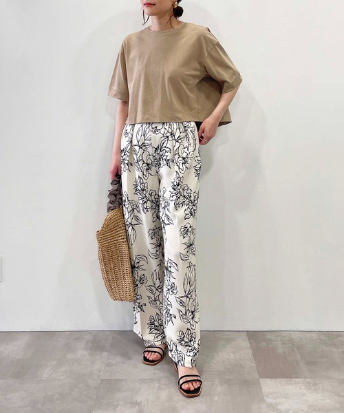 PICCIN(ピッチン)の「クロップドTシャツ(Tシャツ/カットソー・レディース・イエロー/モカ/オフホワイト・M)」の15枚目の写真