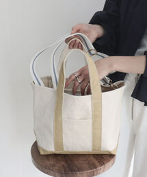 fredy emue | テープショルダーキャンバストートバッグ(トートバッグ)