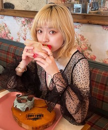 チュールリボン2WAYボレロカーデ