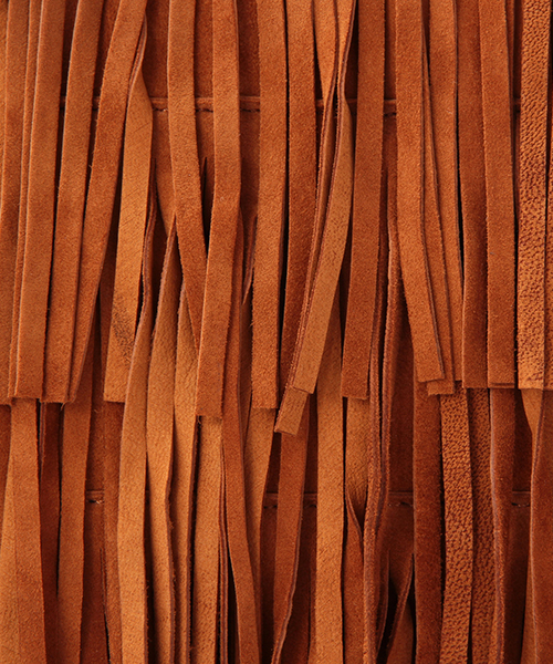 Ray BEAMS（レイビームス）の「Ray BEAMS / フリンジ クラッチバッグ（クラッチバッグ・レディース・ブラウン/ネイビー・ONE SIZE）」の5枚目の写真