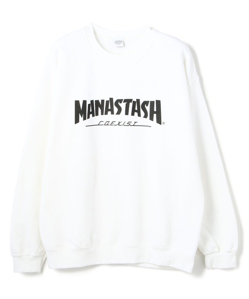 MANASTASH（マナスタッシュ）の「MANASTASH/マナスタッシュ/ThrashLogoSweat/スラッシュロゴスウェット（スウェット・メンズ・ブラック/ホワイト・F/L/M/XL）」の2枚目の写真