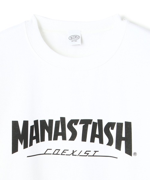 MANASTASH（マナスタッシュ）の「MANASTASH/マナスタッシュ/ThrashLogoSweat/スラッシュロゴスウェット（スウェット・メンズ・ブラック/ホワイト・F/L/M/XL）」の7枚目の写真