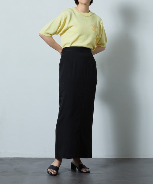 PUBLUX(パブリュクス)の「【PUBLUX/パブリュクス】ウエストゴムタイトスカート(スカート・レディース・ベージュ/クリアイエロー/ブラック・マルチサイズ)」の17枚目の写真