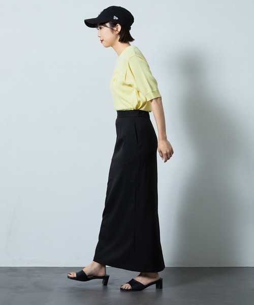 PUBLUX(パブリュクス)の「【PUBLUX/パブリュクス】ウエストゴムタイトスカート(スカート・レディース・ベージュ/クリアイエロー/ブラック・マルチサイズ)」の10枚目の写真