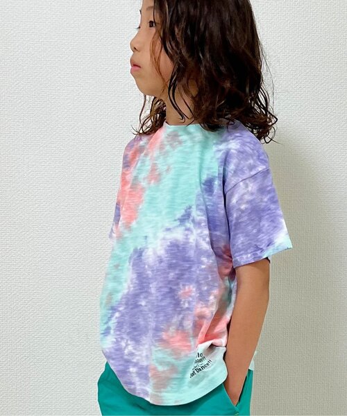 BREEZE（ブリーズ）の「タイダイTシャツ（Tシャツ/カットソー・キッズ・ピンク/イエロー/ブルー・90/100/110/120/80/130/140）」の3枚目の写真