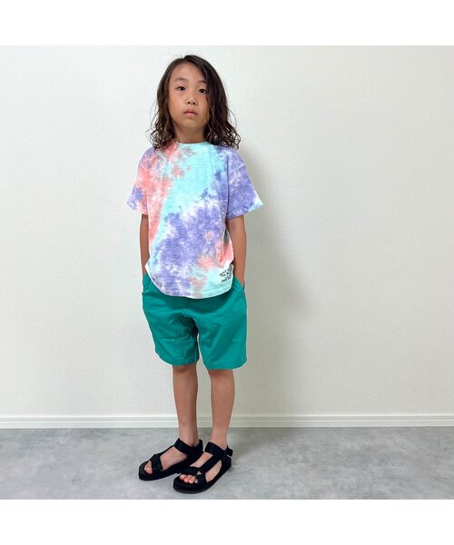 BREEZE（ブリーズ）の「タイダイTシャツ（Tシャツ/カットソー・キッズ・ピンク/イエロー/ブルー・90/100/110/120/80/130/140）」の4枚目の写真