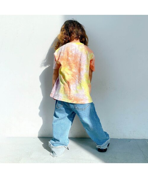 BREEZE（ブリーズ）の「タイダイTシャツ（Tシャツ/カットソー・キッズ・ピンク/イエロー/ブルー・90/100/110/120/80/130/140）」の7枚目の写真